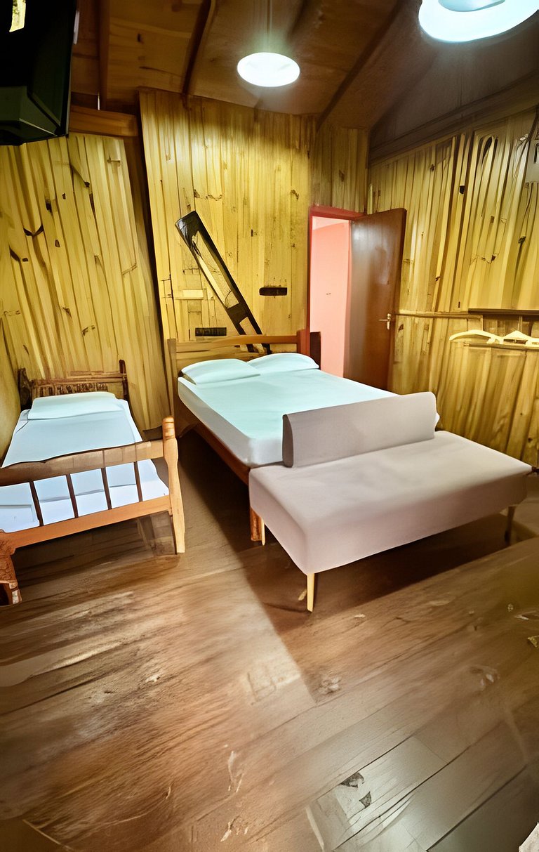 Cabana Família | Área de festa | Vista Barragem